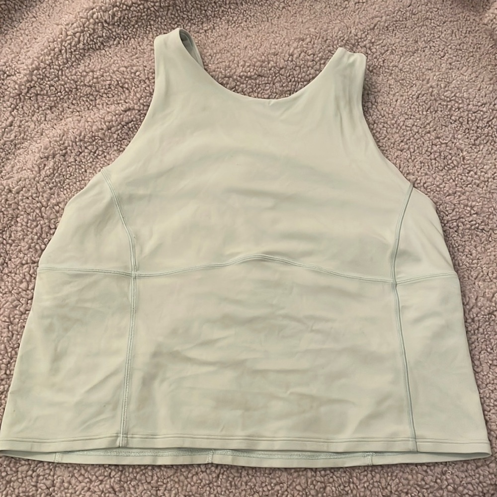 Lululemon Key to Balance Tank Top in Delicate Mint, Size 14 Good Used Condition…
